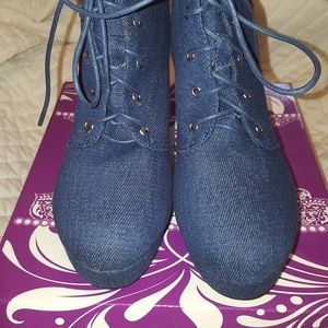 Forever Denim Booties size 9